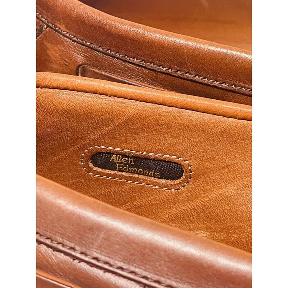 Allen Edmonds Alexandria Mens Size 14B Slip On Dress Shoes Tassel Loafer Brown main image 11